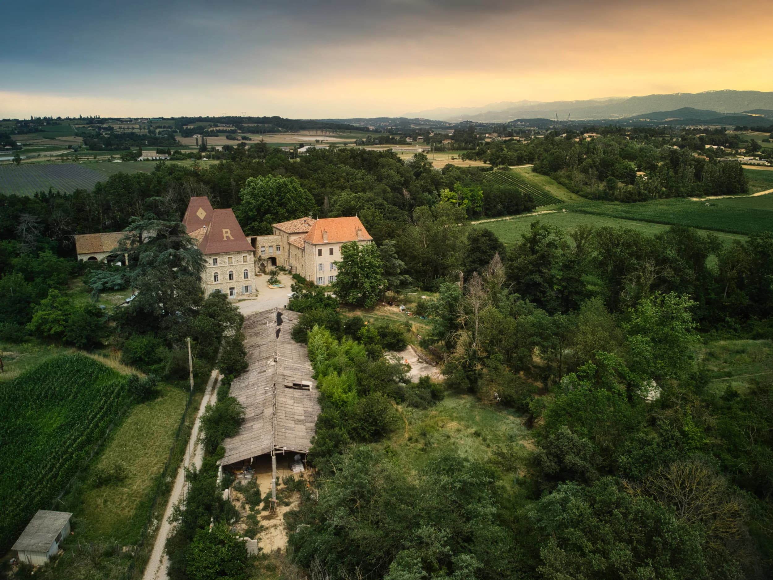 Écolieu du château Pergaud, Allex (Drôme) — vue 1