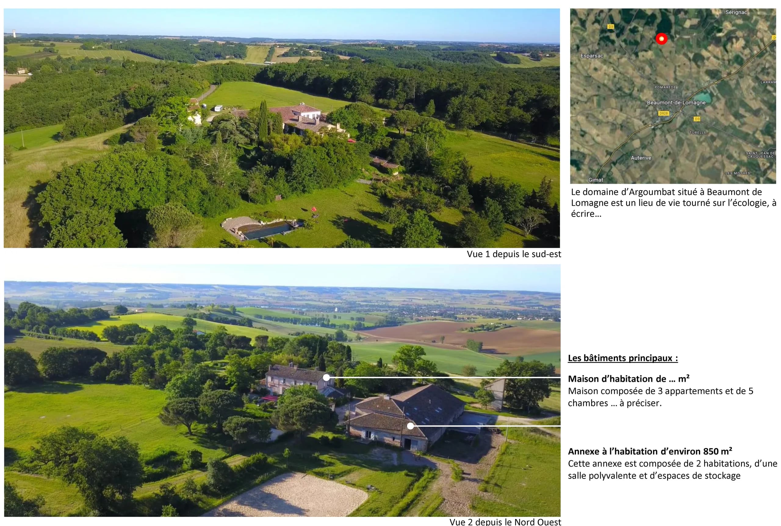 Écolieu Argoumbat, Tarn-et-Garonne — vue 2