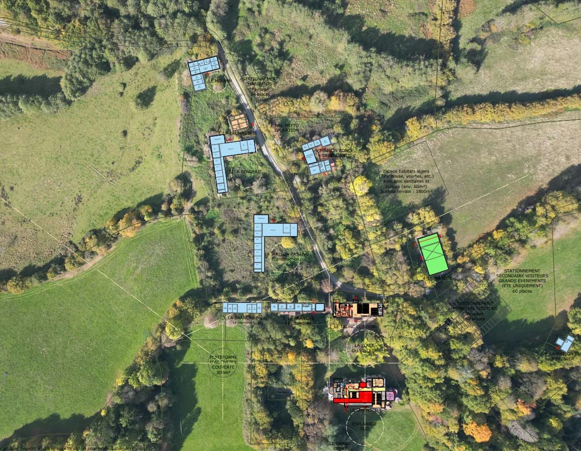 Écovillage Loutopia, Morvan — vue 2