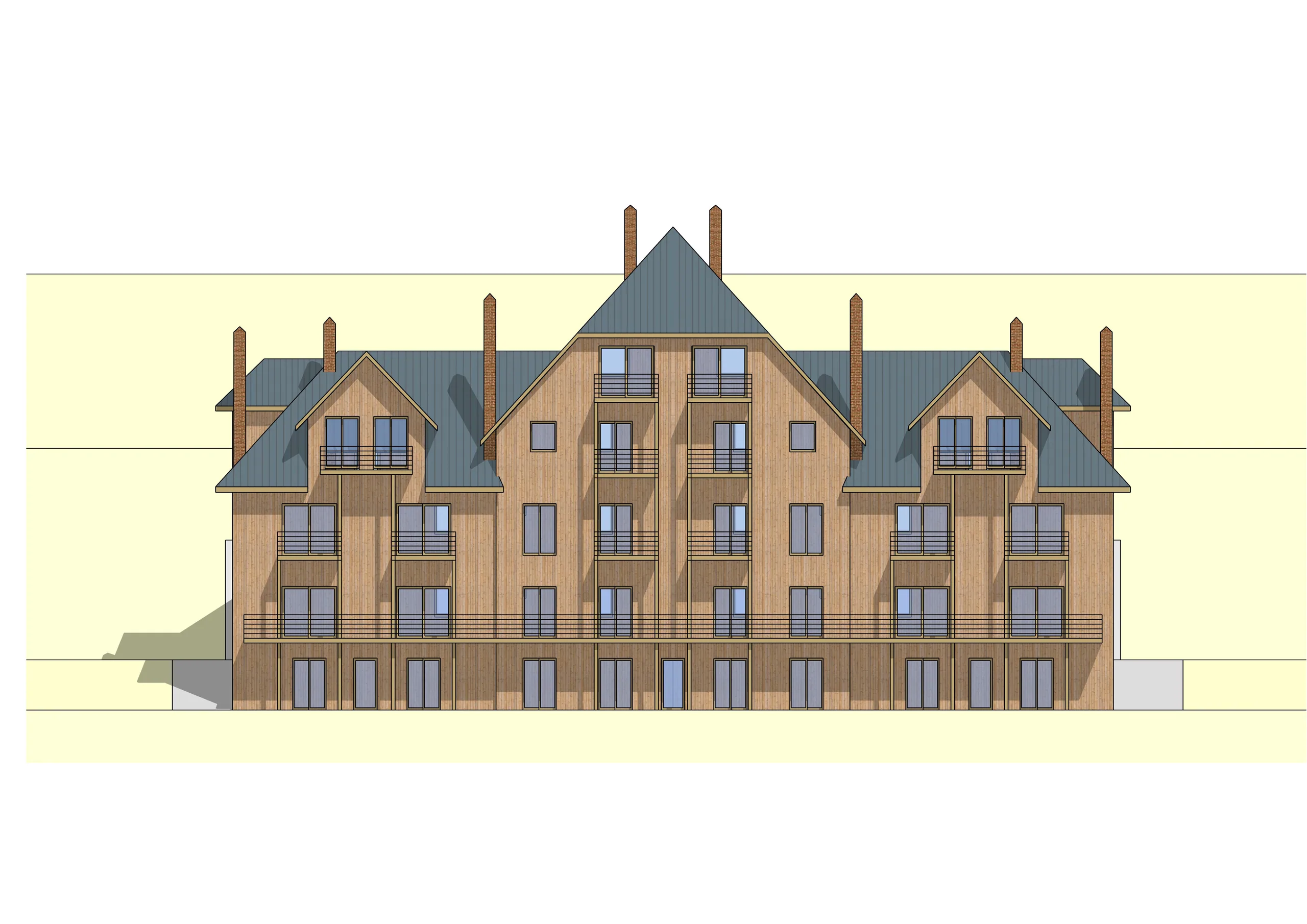 Habitat participatif « Les petites cités », plateau des Petites-Roches — vue 2