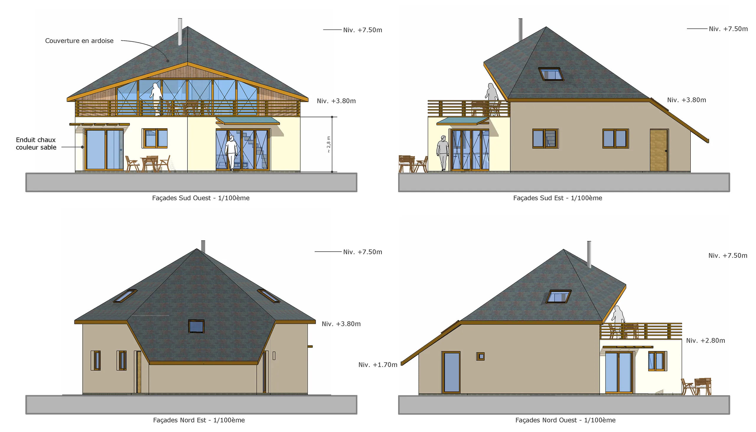 Maison Pentagone, Pontgouin (Eure-et-Loir) — vue 1