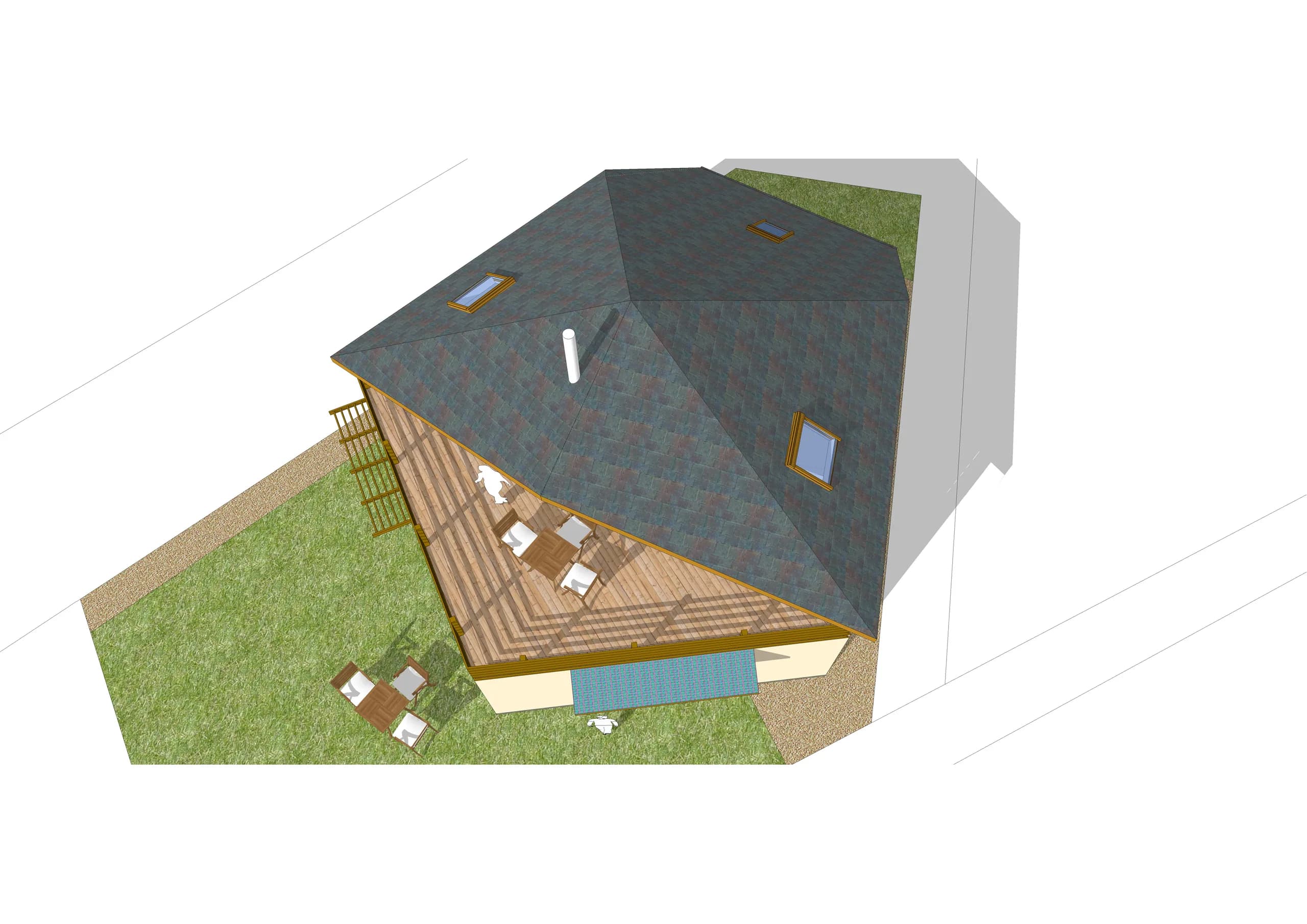 Maison Pentagone, Pontgouin (Eure-et-Loir) — vue 2