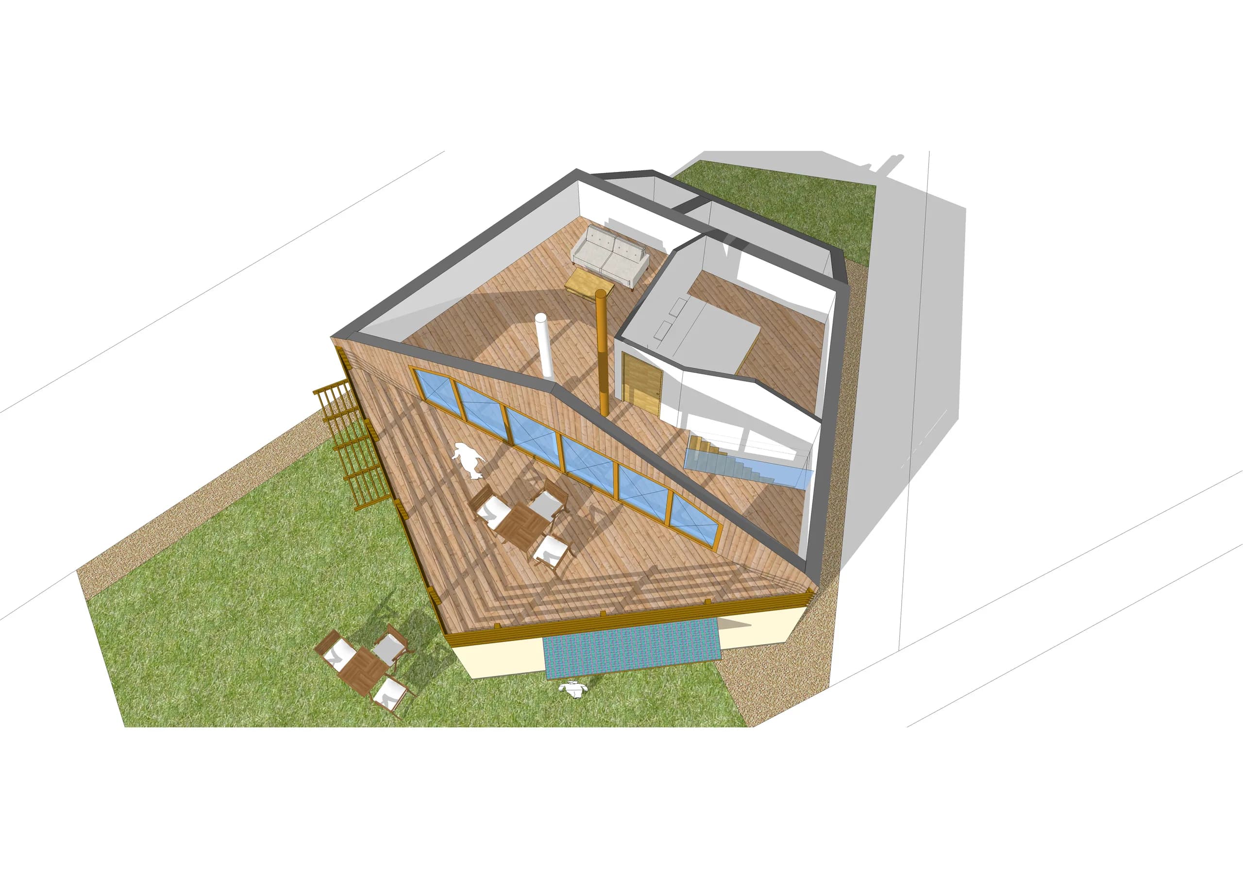 Maison Pentagone, Pontgouin (Eure-et-Loir) — vue 3