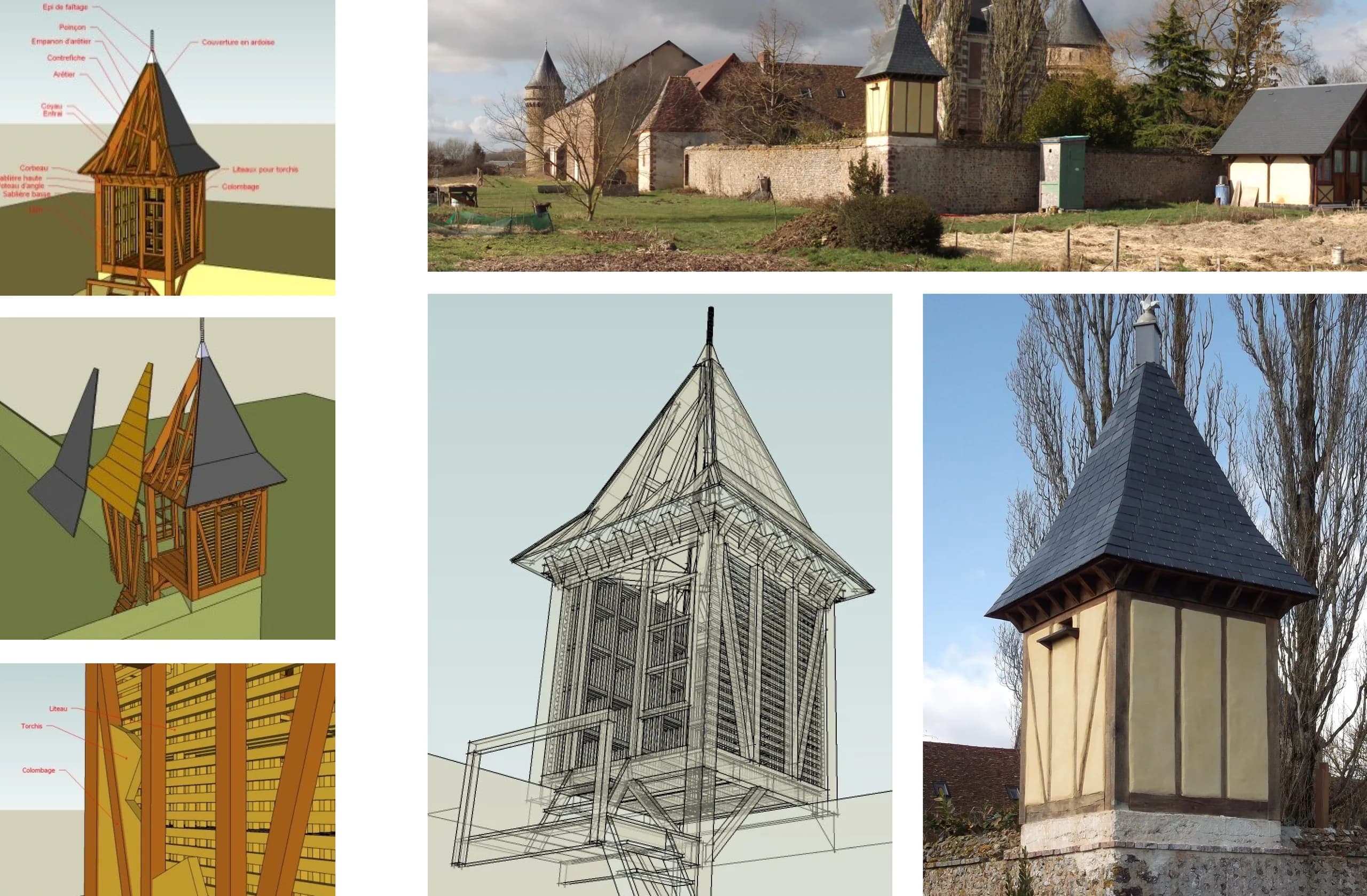 Pigeonnier de la ferme du Plessis, Pontgouin (Eure-et-Loir) — vue 1